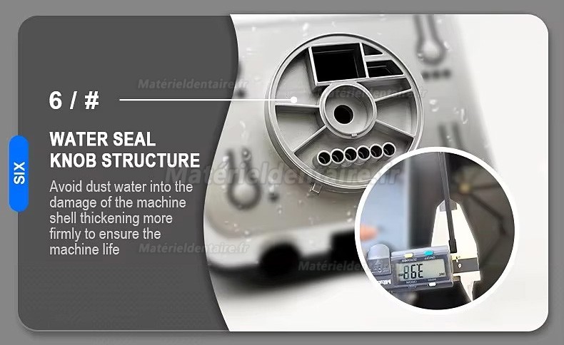 Micromoteur de laboratoire dentaire GONGYU G500 avec pièce à main 50K tr/min et pédale de commande